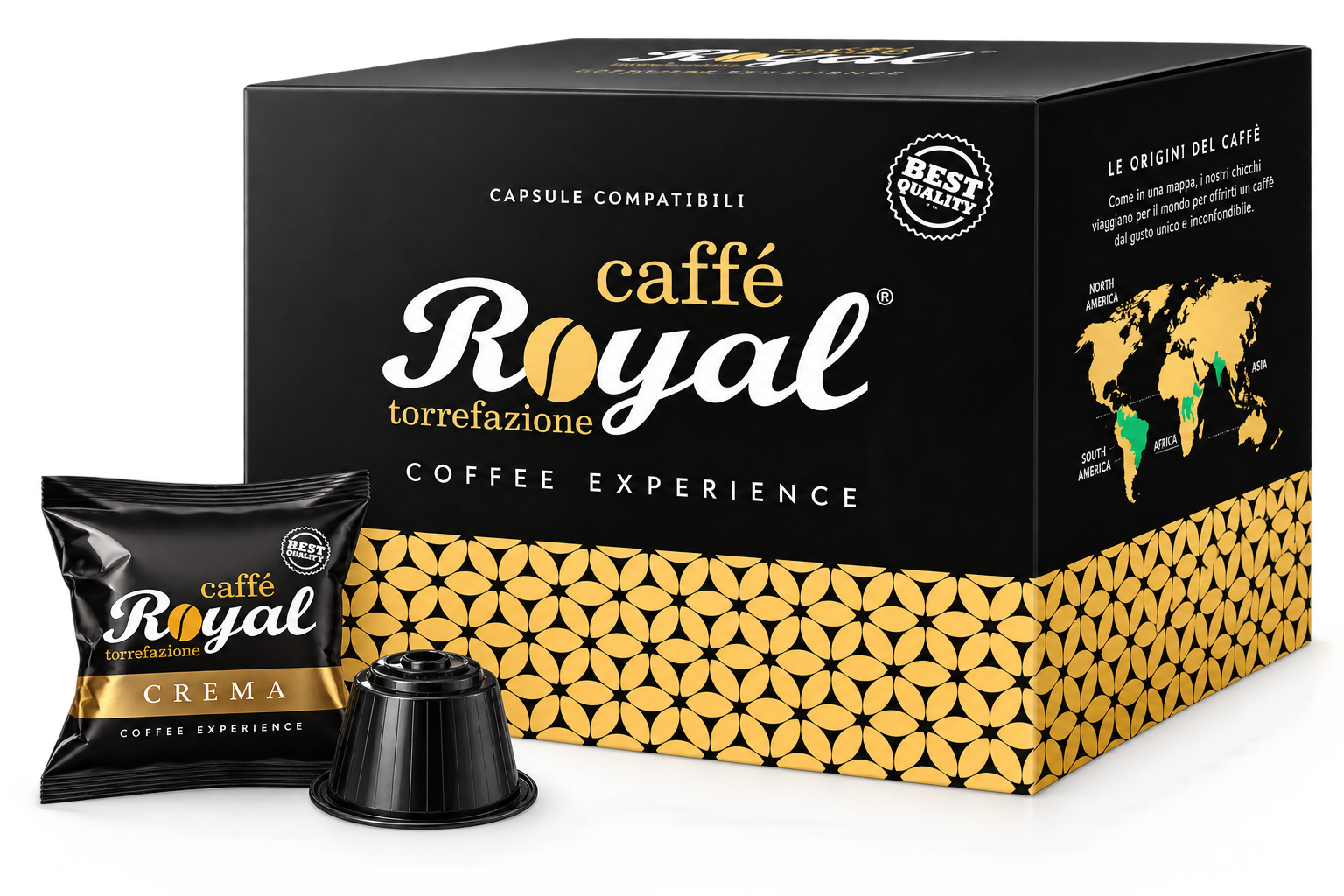 Кафе капсули Royal Caffè Crema, съвместими с Dolce Gusto, 50 броя