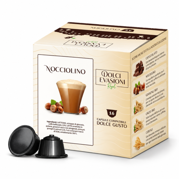 Премиум опаковка кафе капсули Nocciolino NOCCIOLINO – капсули, съвместими с Dolcegusto®*